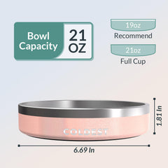 The Coldest Water spill-proof insulated bowl reduces messes during busy mealtimes.