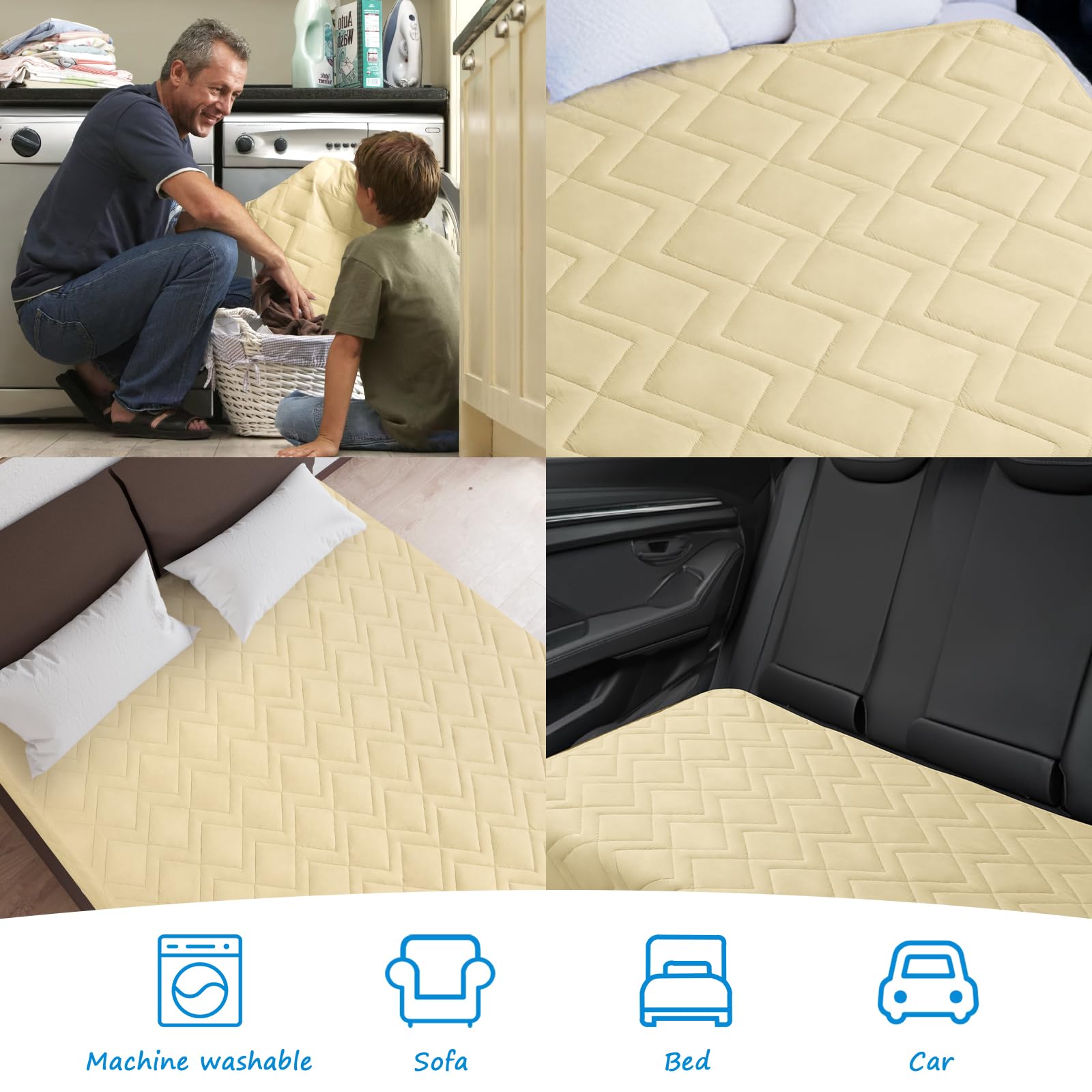Coldwind anti-slip bottom dog cover, stays in place on furniture.