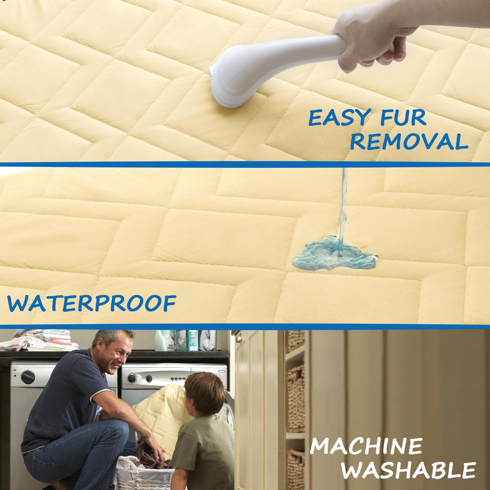 Coldwind anti-slip underside bed cover, helps prevent slips on smooth surfaces.