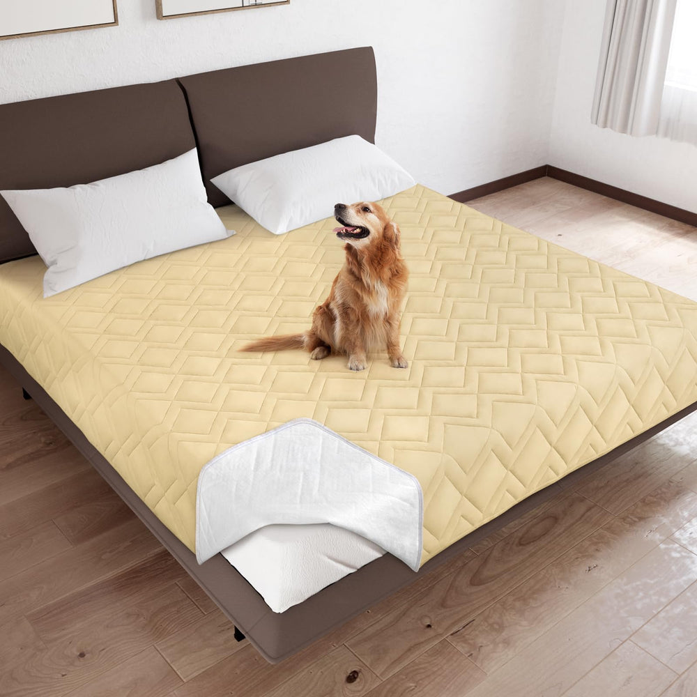 Coldwind bed cover for dogs, washable and protects furniture from spills and fur.