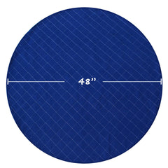 Coldwind Washable Pee Pad Round 48x48 waterproof backing protects floors.