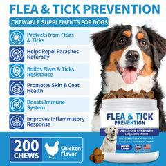 ColEaze chicken-flavored flea and tick chews appealing to dogs