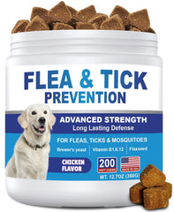 ColEaze flea and tick chews packaging for all dog breeds