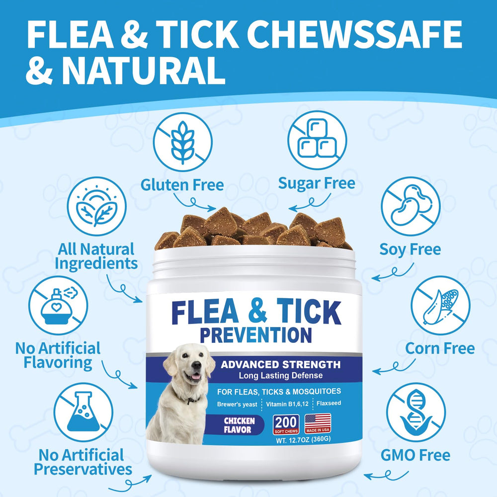 ColEaze flea and tick chews support skin and coat health
