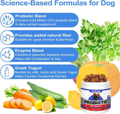 ColEaze Probiotics for Dogs Chews closeup treats aid digestion and flavor appeal.