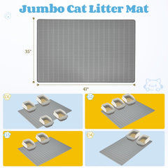 Colewin cat litter mat anti-tracking surface catches litter at entry