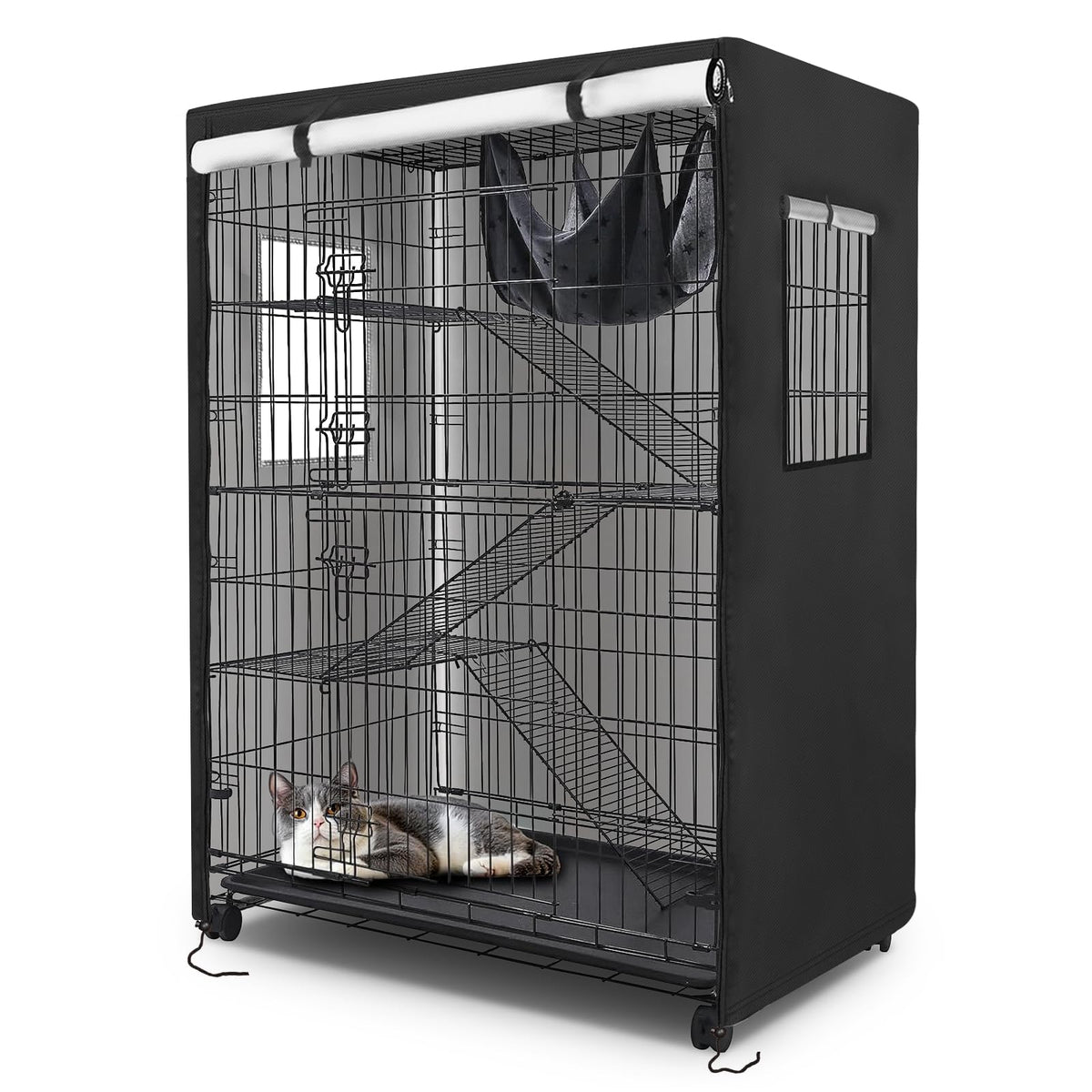 Colewin Catio Cover front opening with dual zippers for easy access