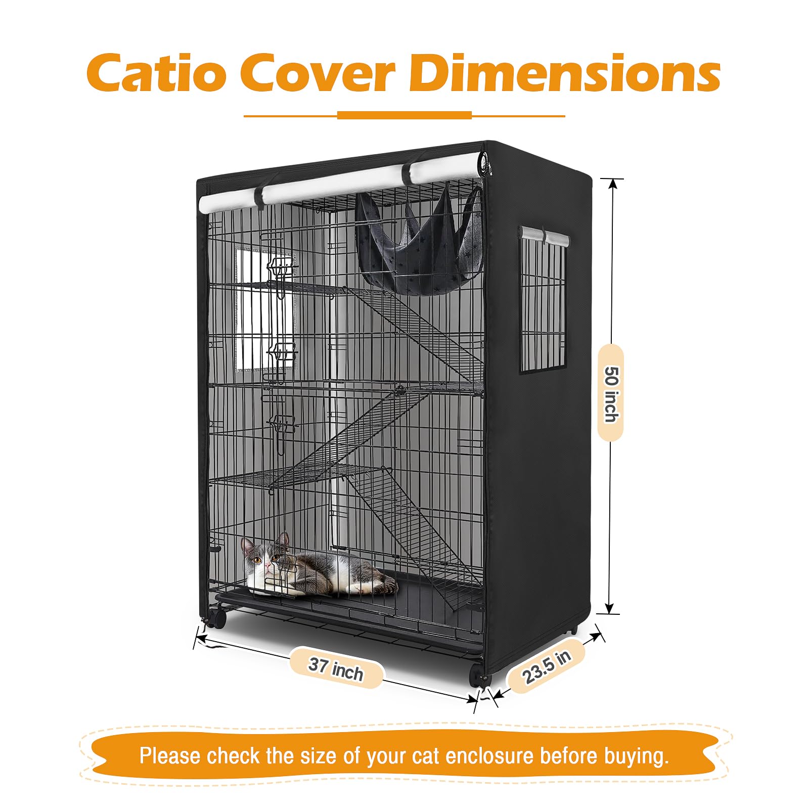 Colewin Catio Cover side ventilation windows for breathable airflow