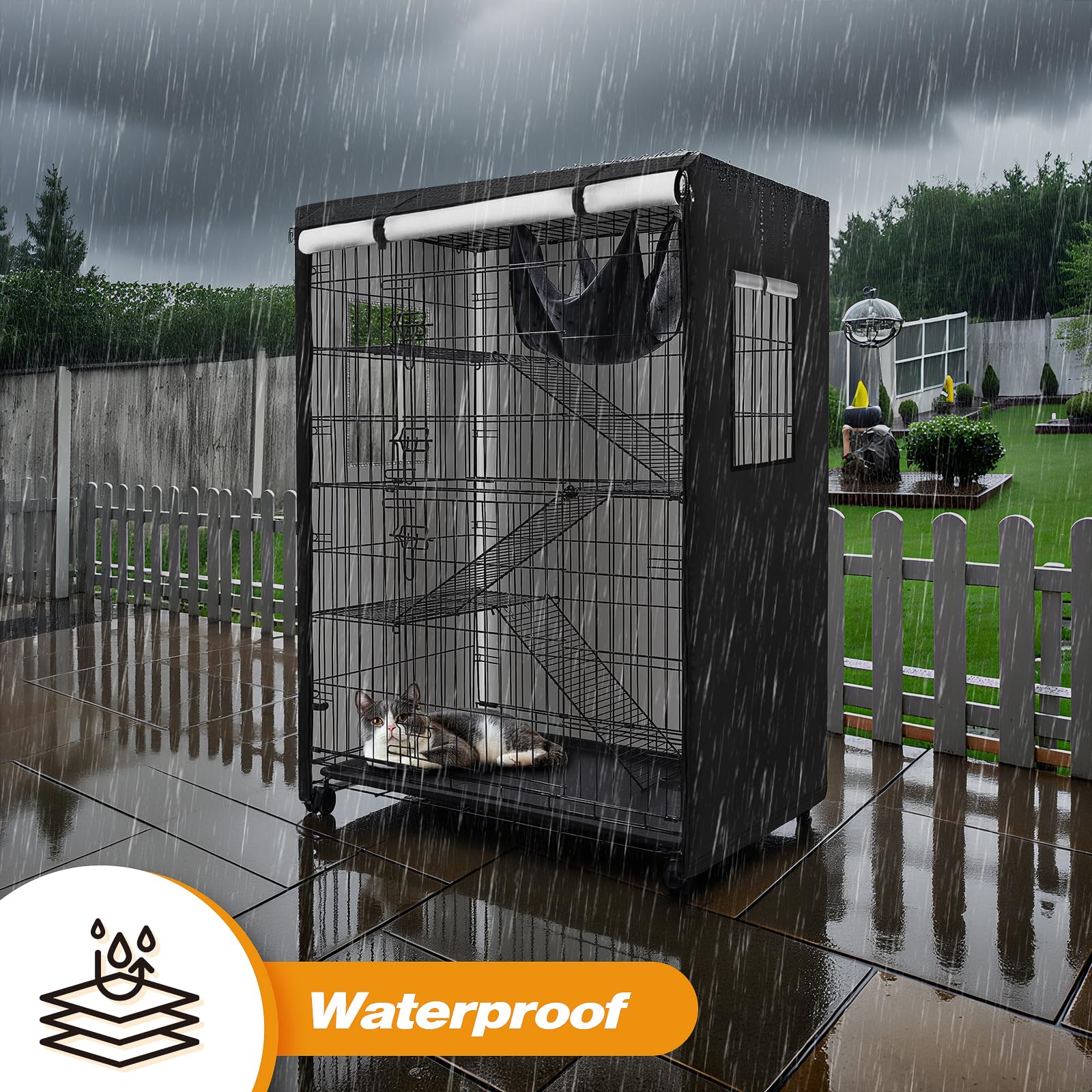 Colewin Catio Cover made from waterproof 420D Oxford fabric