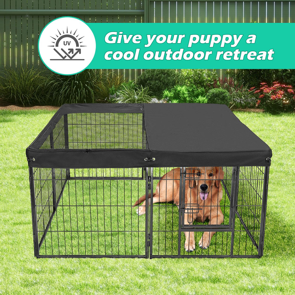 Colewin dog playpen cover sun-resistance provides partial shade for puppies