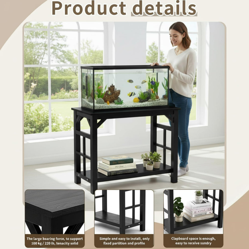 Colingmill dimensions 25.5 by 14 by 24.4 inches, fits 10–20 gallon tanks.