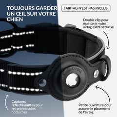 CollarDirect AirTag dog collar interior neoprene lining for soft comfort.