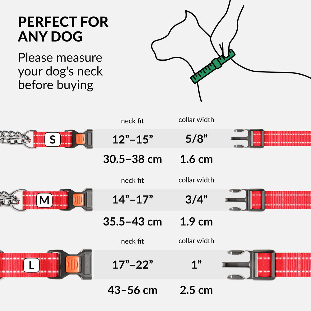 Ajuste para cuellos de 17 a 22 pulgadas en CollarDirect Martingale.