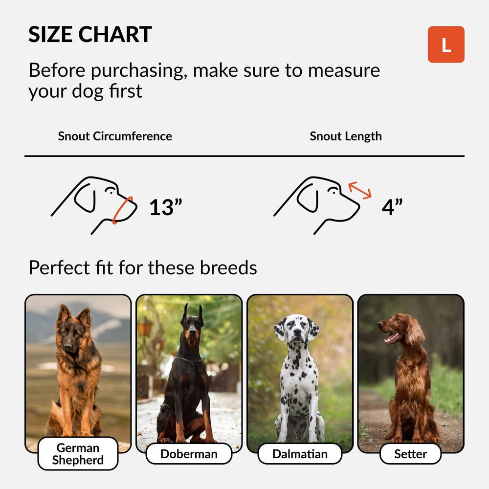 CollarDirect muzzle cross-weave breathable panel keeps dog cooler on walks.