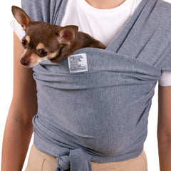 CollarDirect dog sling secure closures highlight a safe, snug fit for anxious pets.