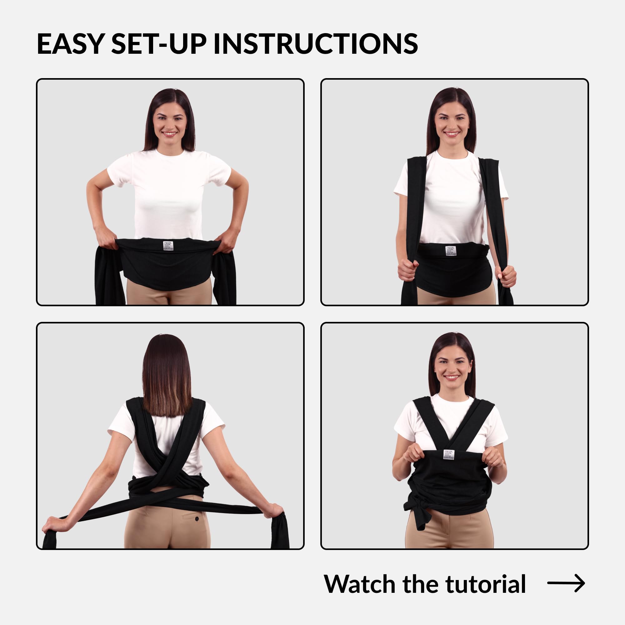 CollarDirect dog sling secure-fit: adjustable design for a comfortable fit on any wearer