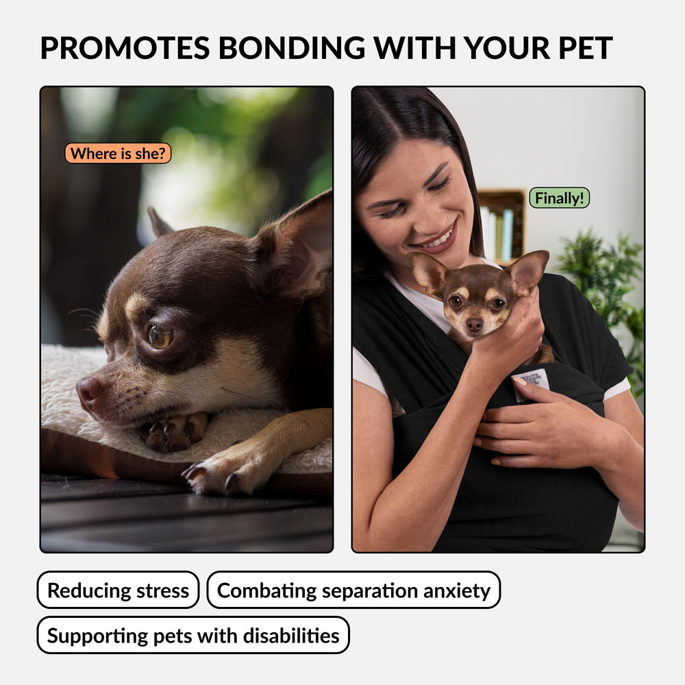 CollarDirect dog sling yellow: high-visibility carry with secure holding
