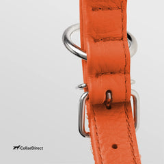 CollarDirect handmade leather dog collar highlights natural grain and durable construction