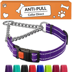 CollarDirect Martingale con cadena de acero inoxidable y hebilla rápida, duradero para uso diario.