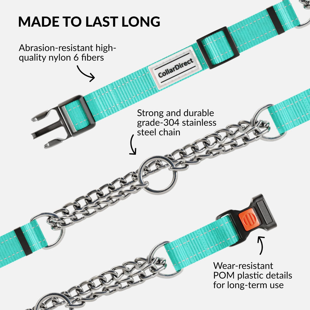CollarDirect mint-green nylon feels soft yet sturdy on long wear