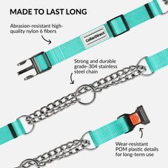 CollarDirect mint-green nylon feels soft yet sturdy on long wear