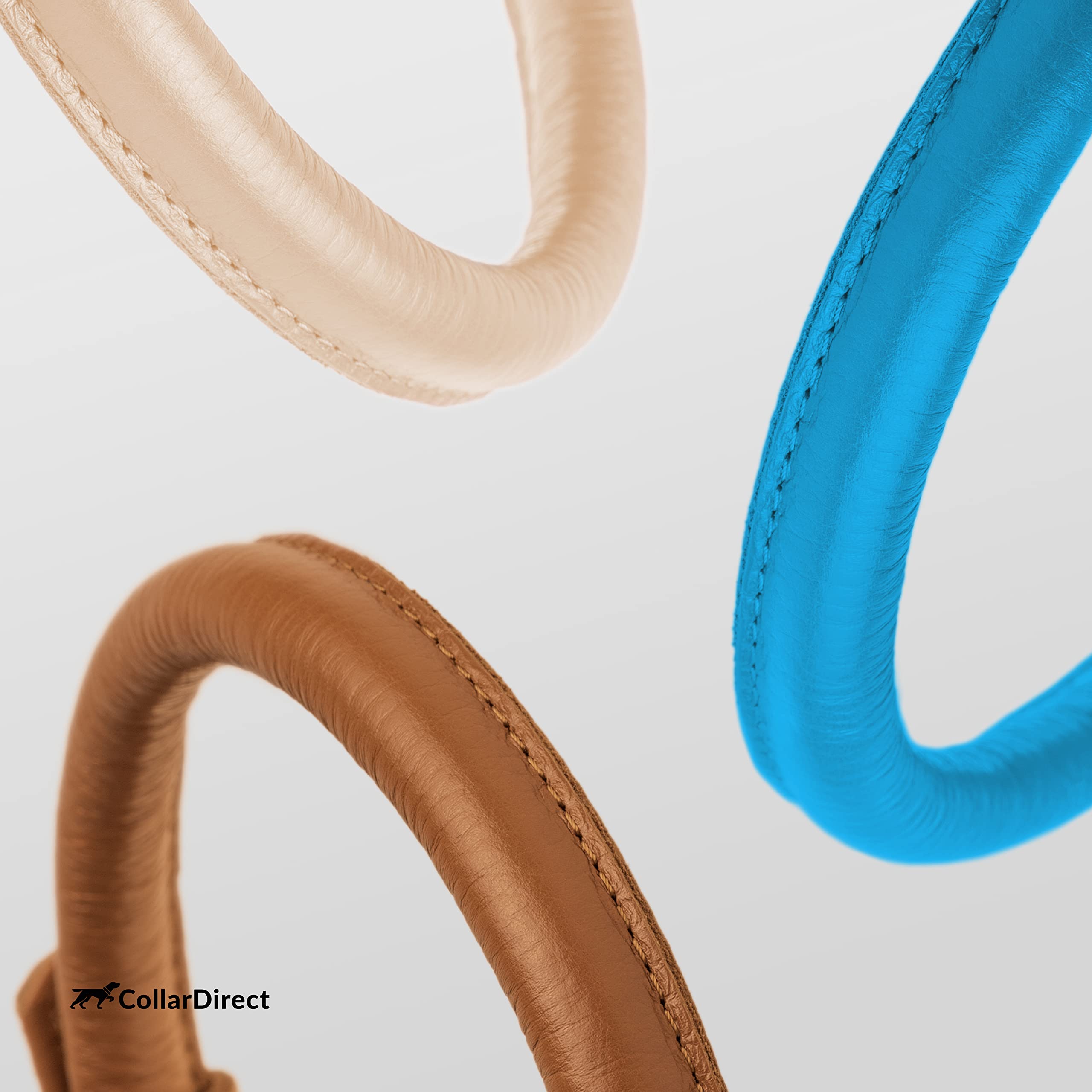 CollarDirect multi-color leather collar options to match your pup
