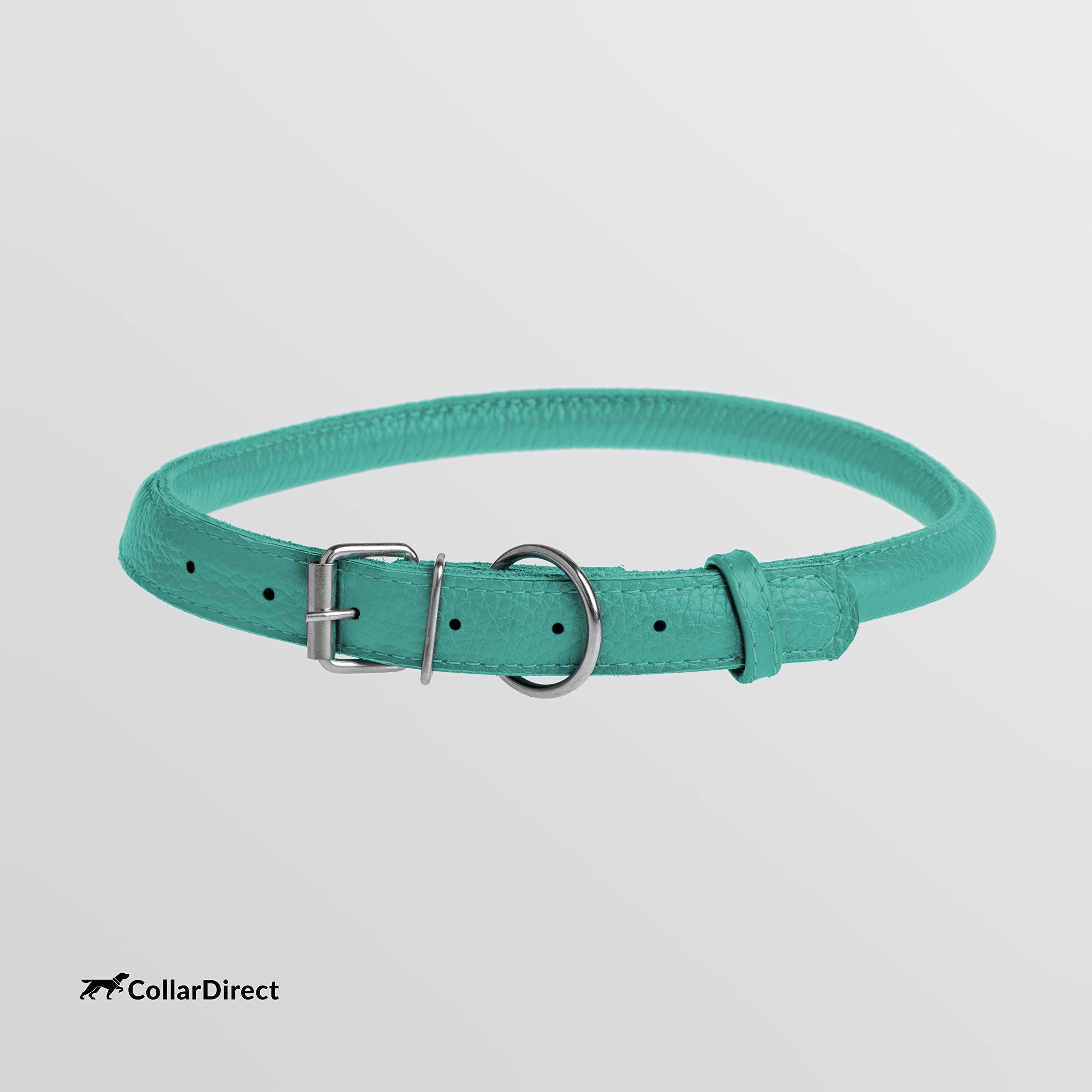 CollarDirect soft leather reduces matting for long-haired breeds.