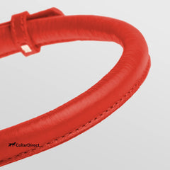 CollarDirect soft padded leather collar close-up highlights gentle touch for everyday wear.