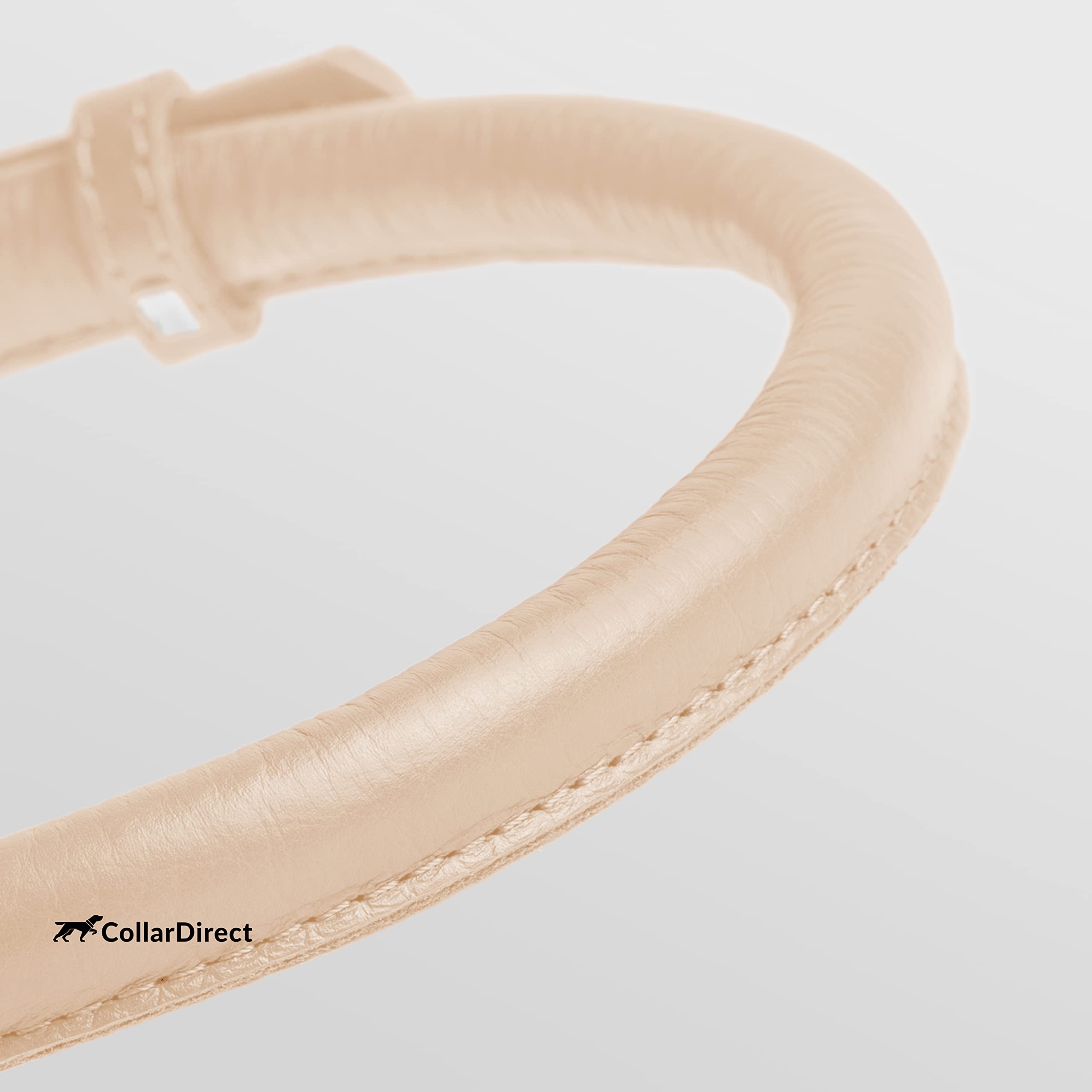 CollarDirect soft padded round collar on dog showing gentle fur contact