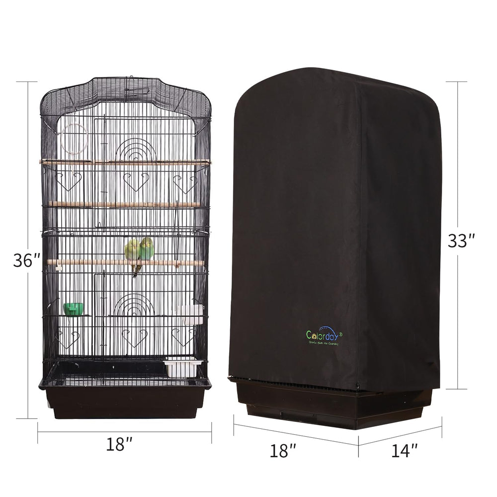 Colorday Good Night Bird Cage Cover Open-Top design supports daytime access and airflow.