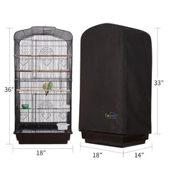 Colorday Good Night Bird Cage Cover Open-Top design supports daytime access and airflow.
