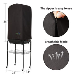 Colorday Good Night Bird Cage Cover Zipper closures ensure easy install and secure nightly setup.