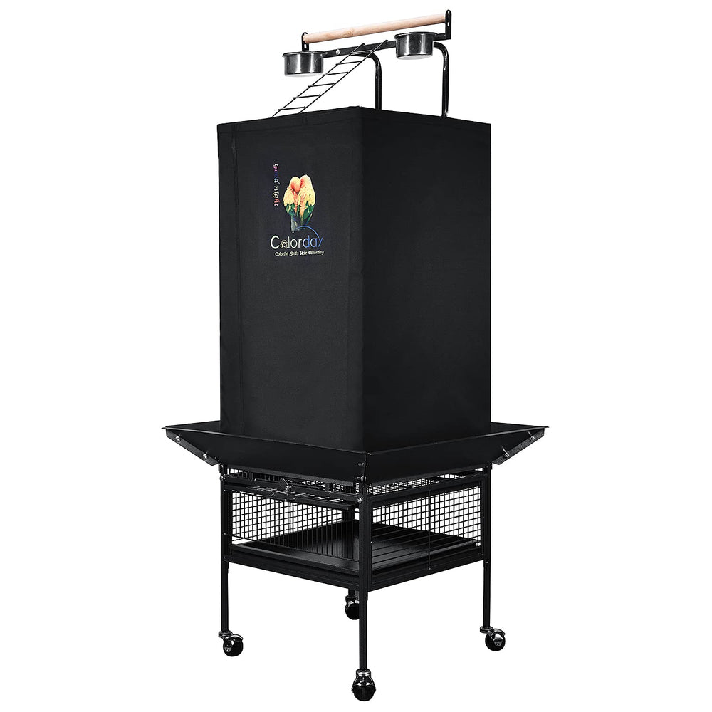Colorday Good Night cage cover for 61-inch cages helps minimize visual distractions.