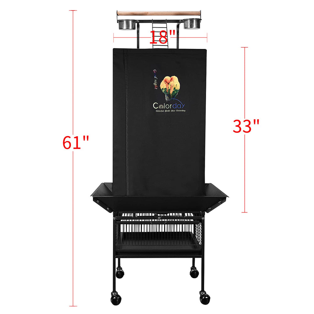 Colorday Good Night large 33in by 87in cover fits play-top cages securely.