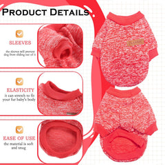 2 Pieces Dog Sweaters for Small Dogs colorful patterns for stylish indoor wear