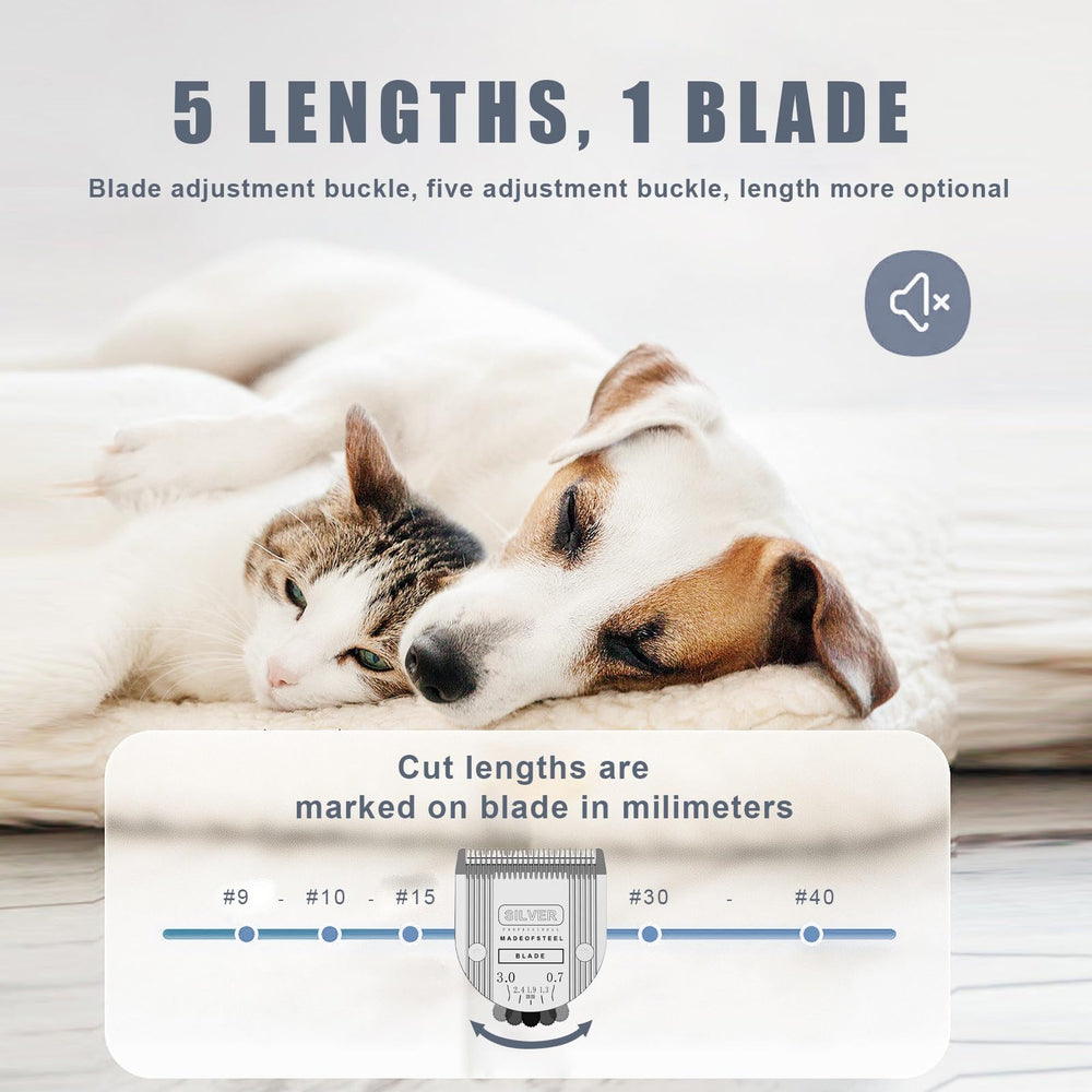 Colorski precision-ground stainless steel blades deliver sharp, long-lasting performance during grooming sessions.
