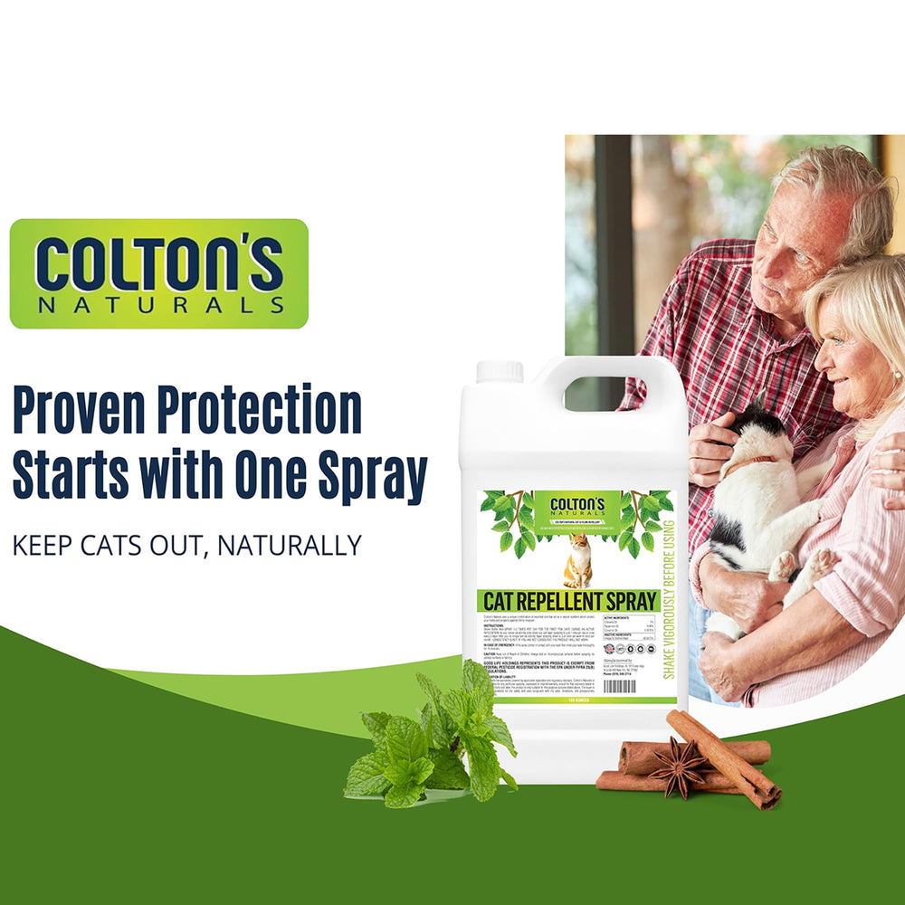 Colton's Naturals cat repellent spray made in USA