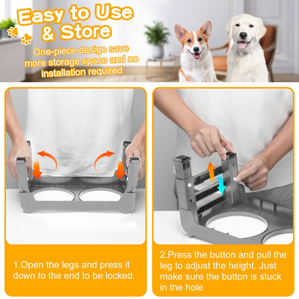 COMESOON easy-clean detachable bowls simplify post-meal cleaning.