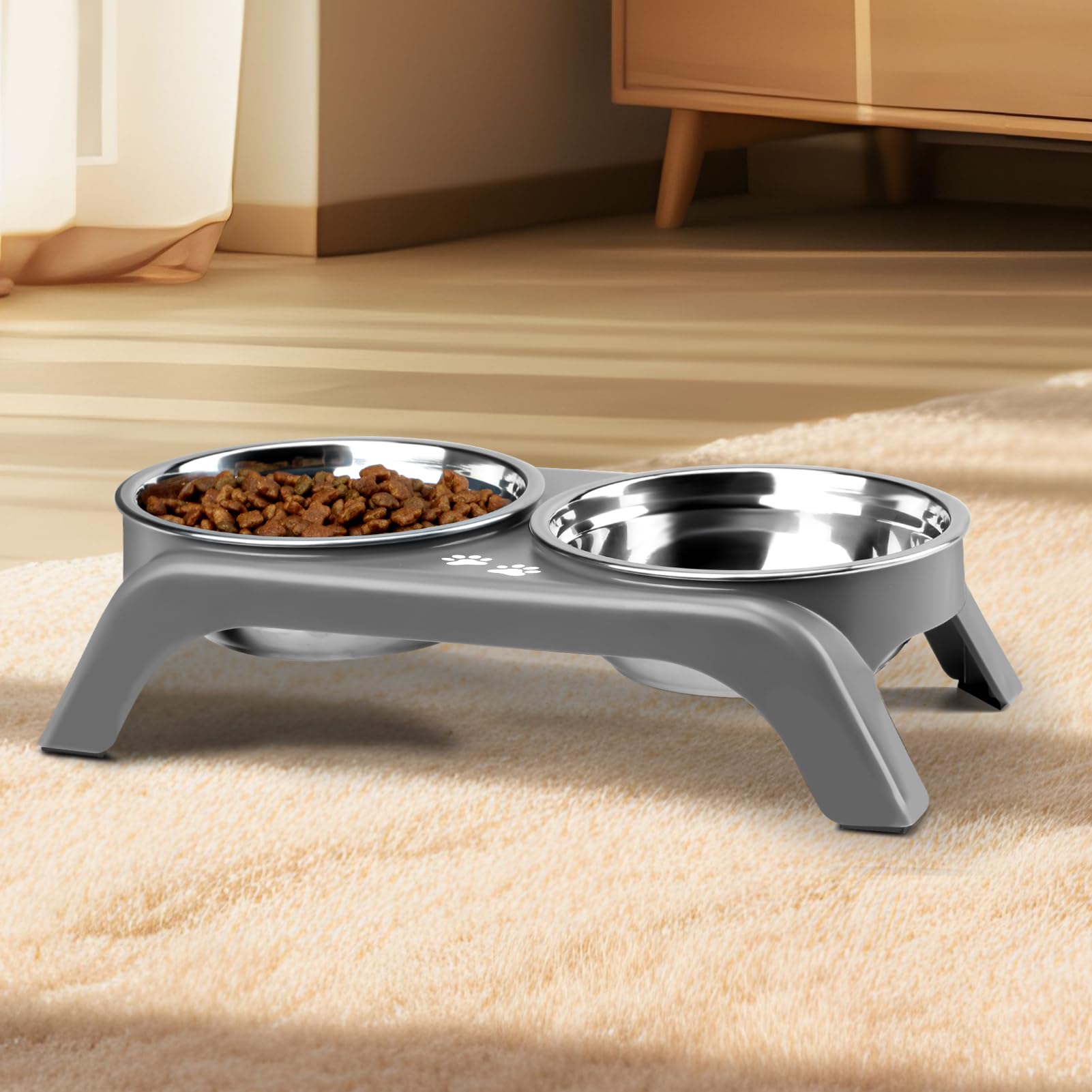 COMESOON removable bowls for easy setup and storage