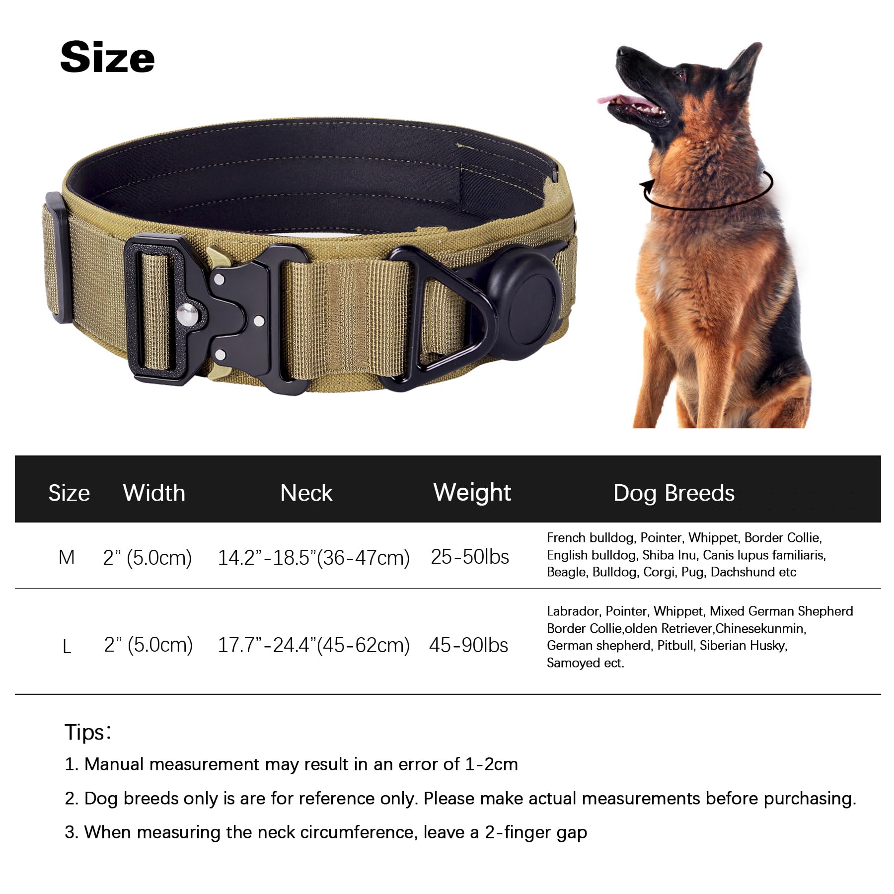 Reflective stitching on the Comfluxe AirTag collar shines for nighttime visibility.
