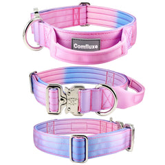 Comfluxe tactical dog collar quick-release buckle close-up