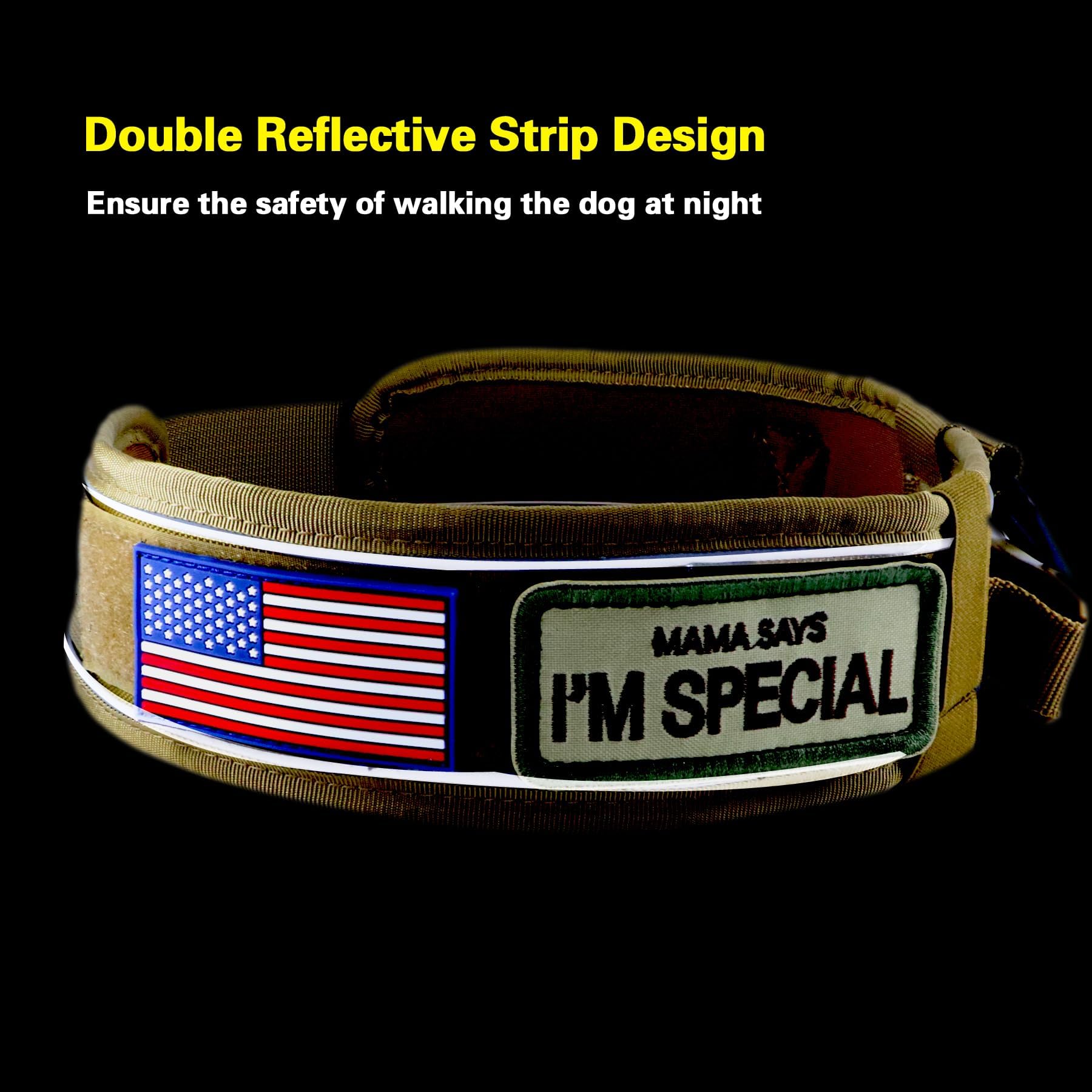 Adjustable sizing ensures a secure fit for medium dogs.