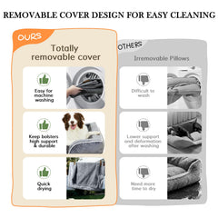 Comfort Expression orthopedic bed bolsters closeup demonstrates neck and head support