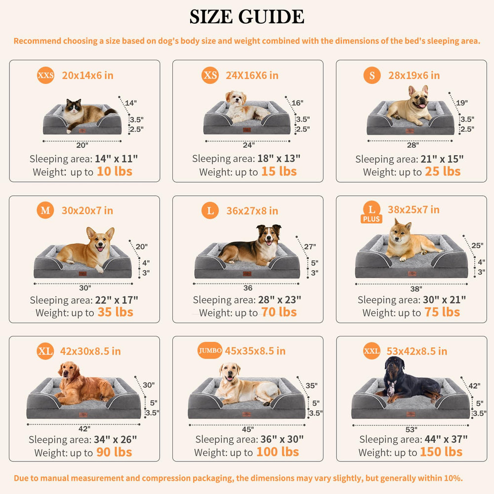 comfort expression orthopedic bed non-slip bottom secures pets during naps.