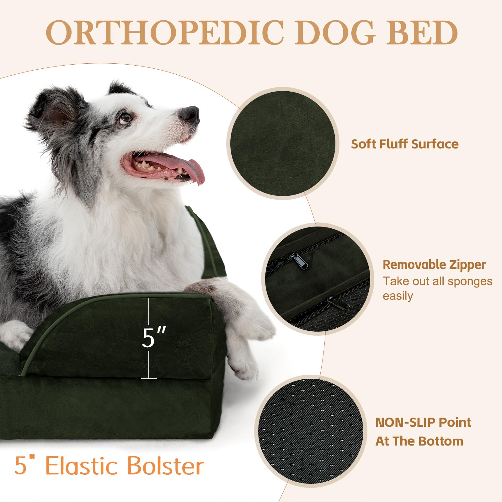 Comfort Expression non-slip bottom helps keep bed in place during unscripted play
