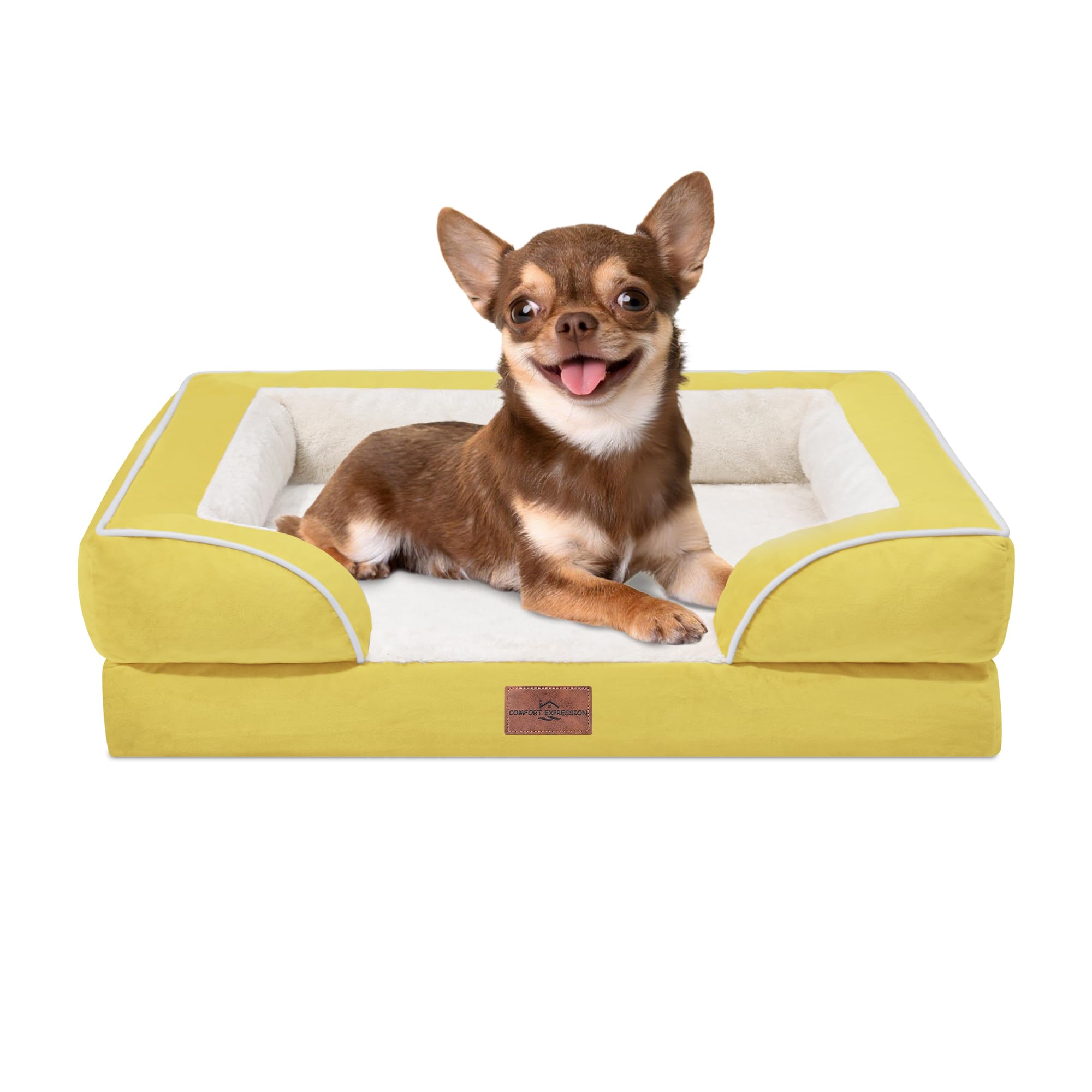Comfort Expression orthopedic bed with egg crate foam supports joints for small dogs