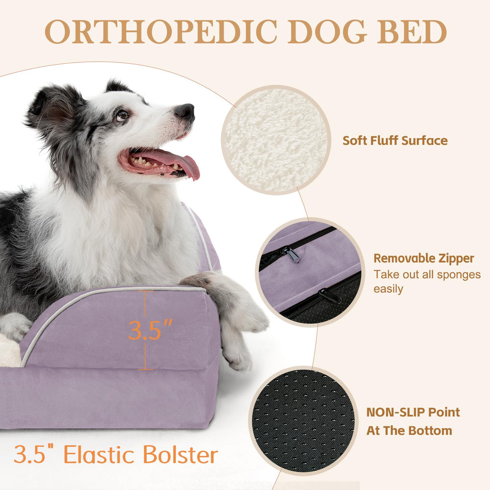 Comfort Expression bed non-slip bottom keeps bed in place on floors.