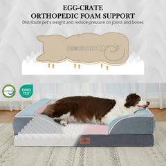 Comfort Expression orthopedic bed washable cover keeps messes easy to clean