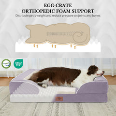 Comfort Expression orthopedic bed wrap design provides secure four-sided support.