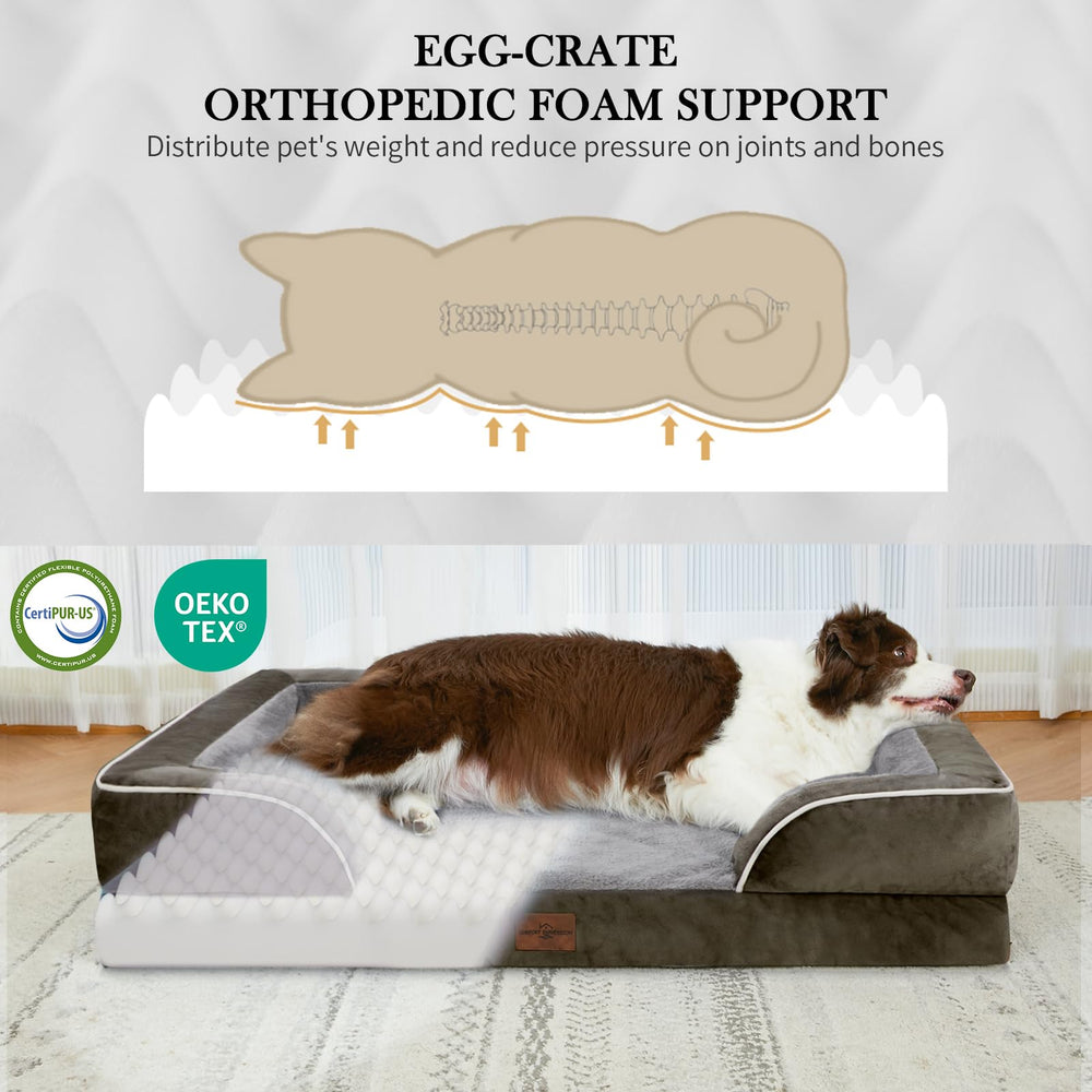 Comfort Expression bed with four-sided wrap provides secure resting.